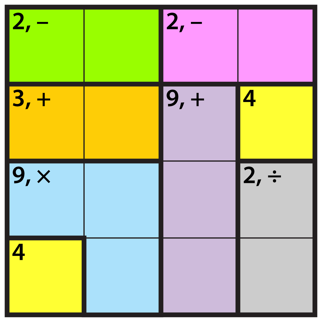 Math Sudoku Puzzles: Easy 4x4 Grid: 300 Games With Solution: Fun Arithmetic  Logic Puzzle Games to Practice Your Addition, Subtraction, Multiplication