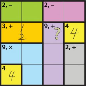 Math Sudoku Puzzles: Easy 4x4 Grid: 300 Games With Solution: Fun Arithmetic  Logic Puzzle Games to Practice Your Addition, Subtraction, Multiplication