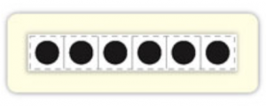 strip with 6 dots